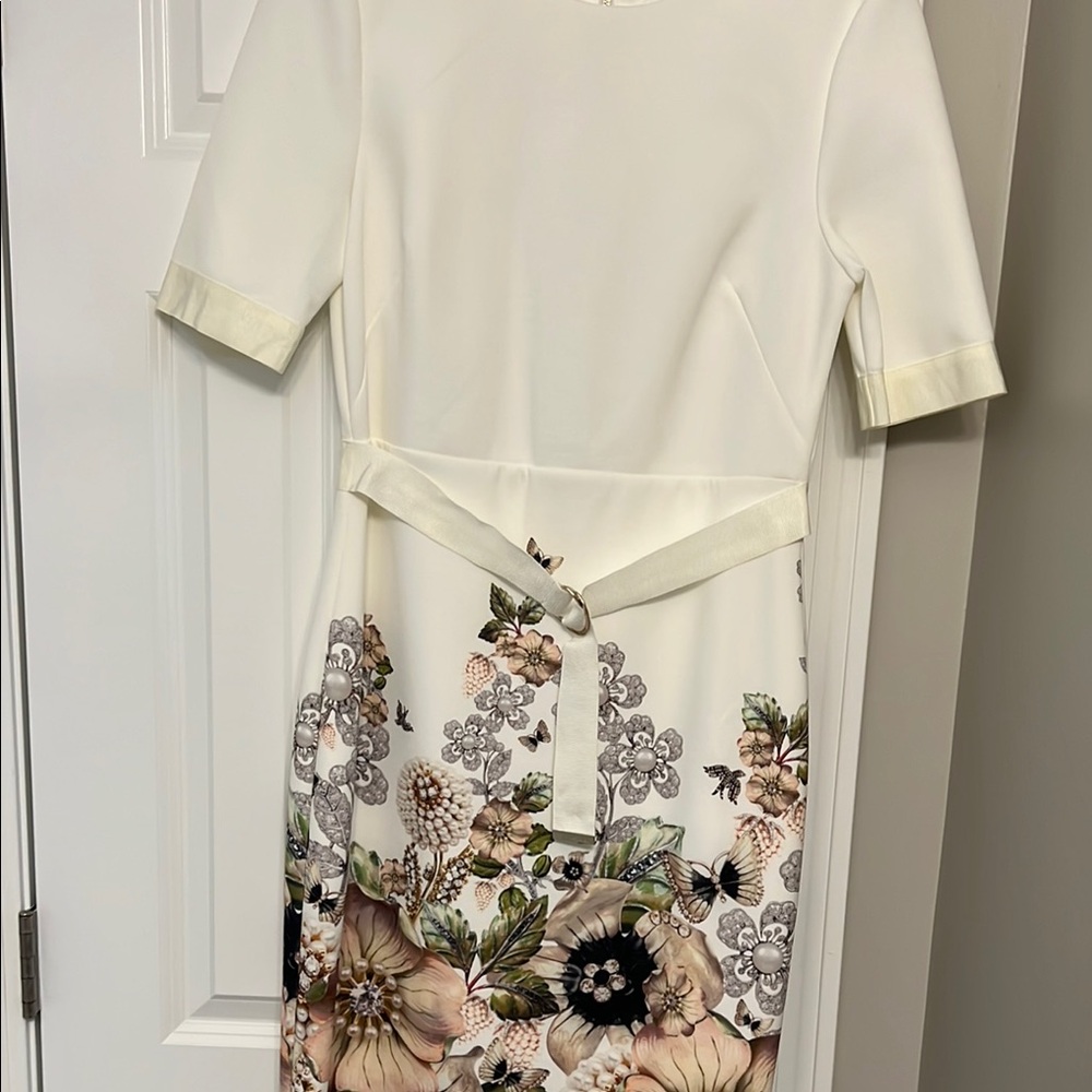 Ted Baker Cream Floral Dress